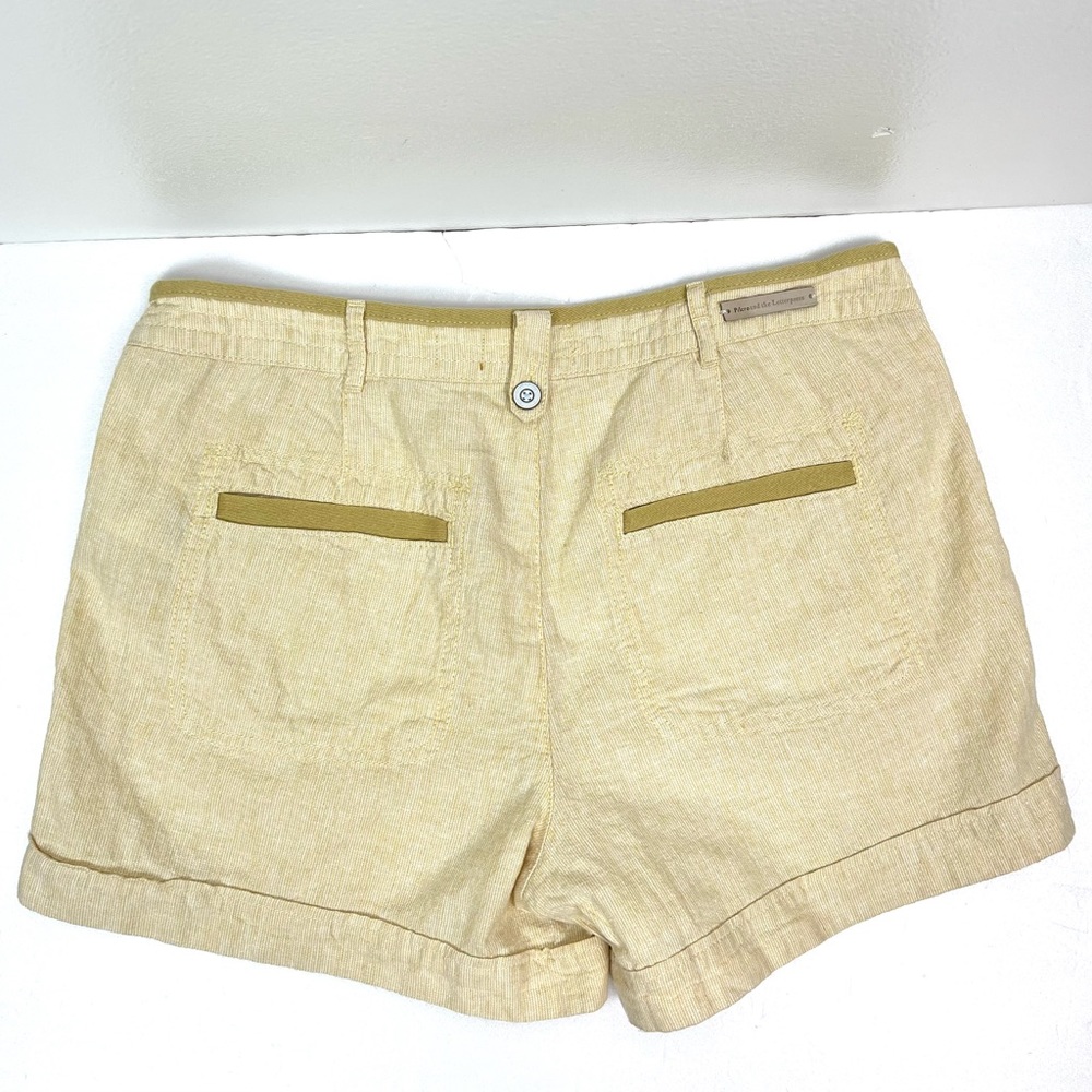 Anthropologie Pilcro And The Letterpress Yellow Linen Blend Shorts - Picture 11 of 16